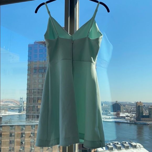 NWT ASOS Blue Skater Dress w/ Sequins size 6 - Picture 3 of 6